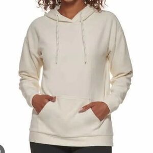 NWOT Marc New York Women’s Ribbed cozy hoodie in ivory/cream color